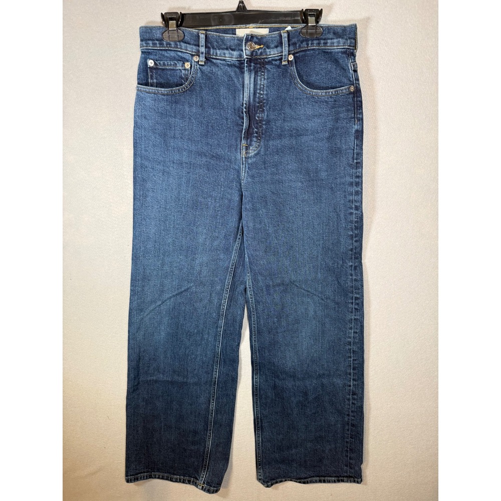 Everlane The Way-High Sailor Jean Dark Wash Wide Leg Denim Jeans 30R